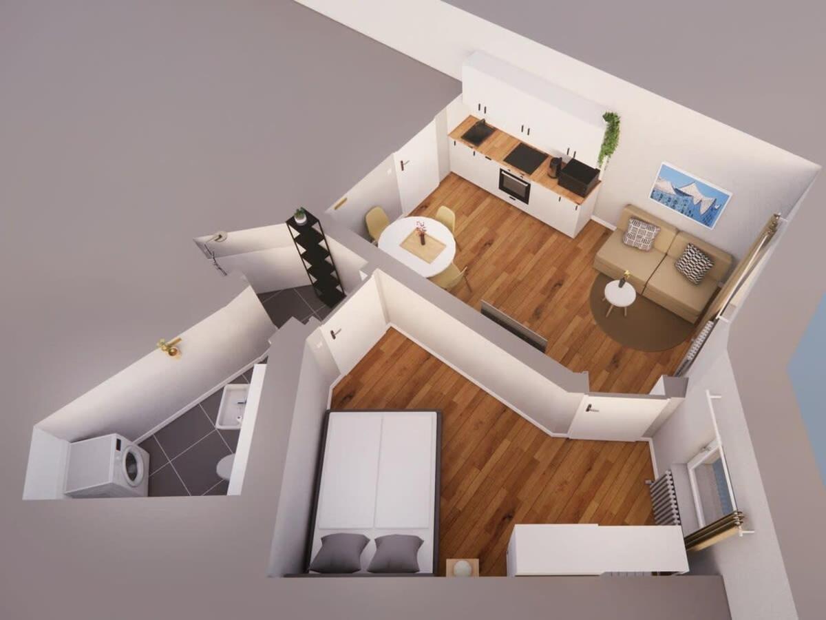 Hamburg City Apartment For 4 Exterior foto